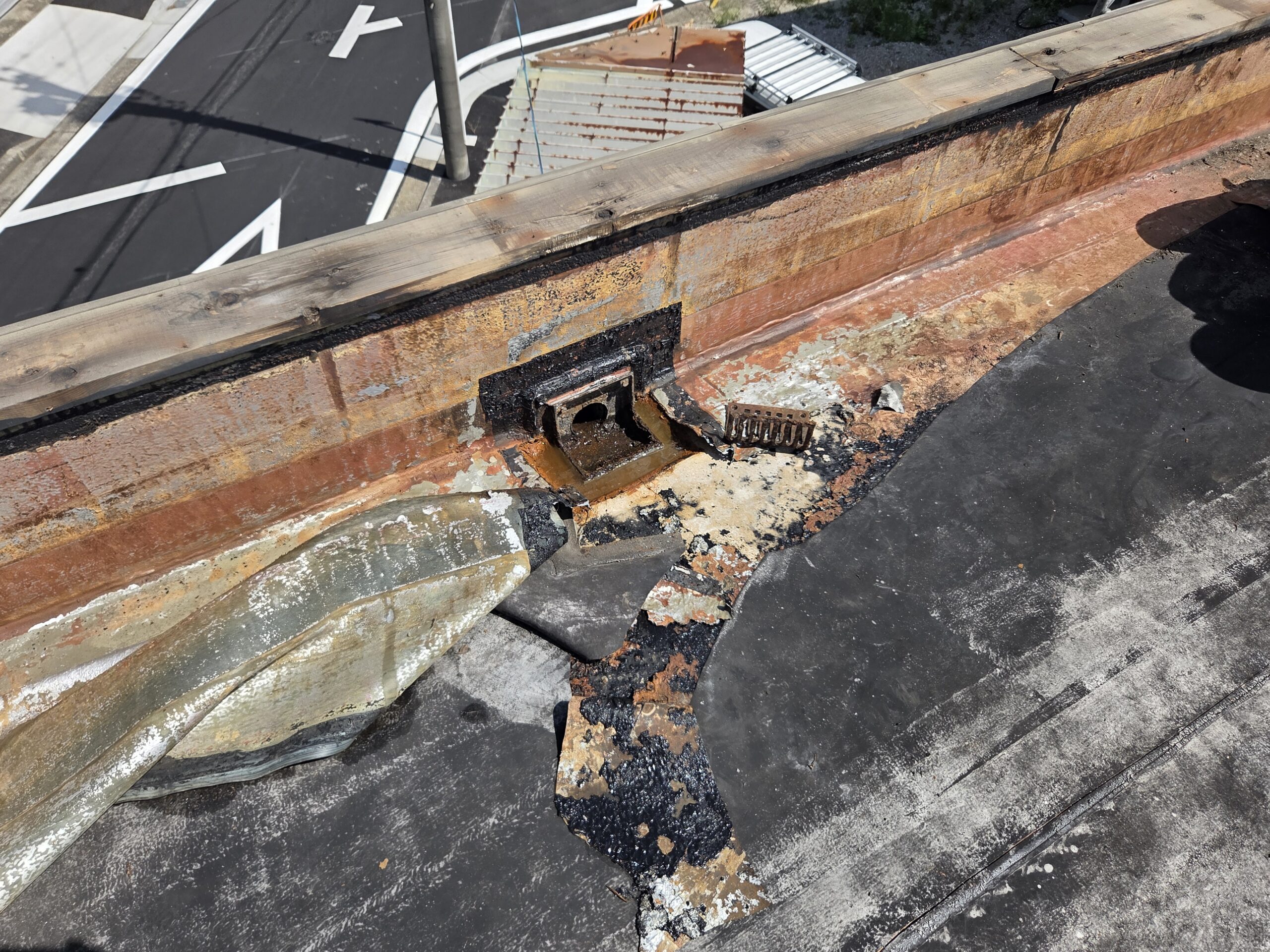 ドレン廻り水溜まり